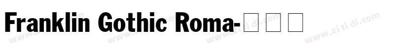 Franklin Gothic Roma字体转换